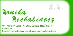 monika michalidesz business card